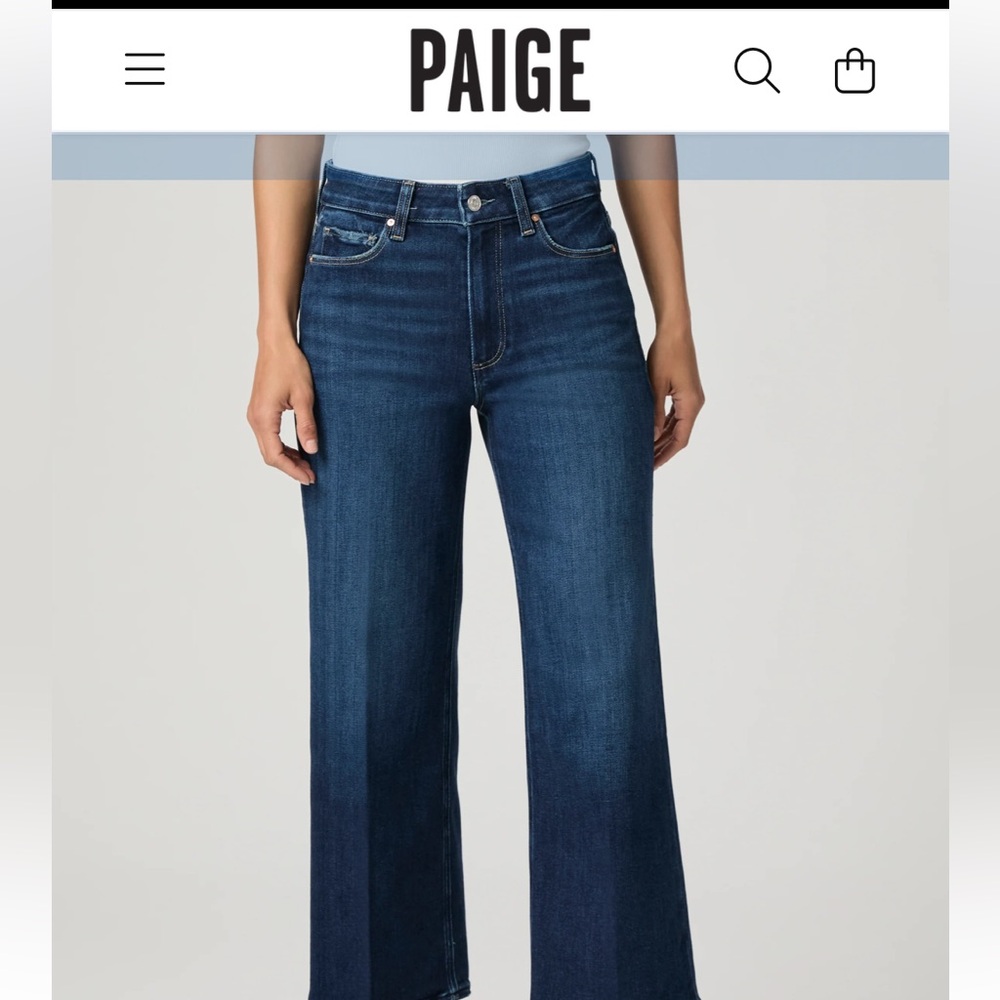 PAIGE Women's Anessa Wide Leg Jeans